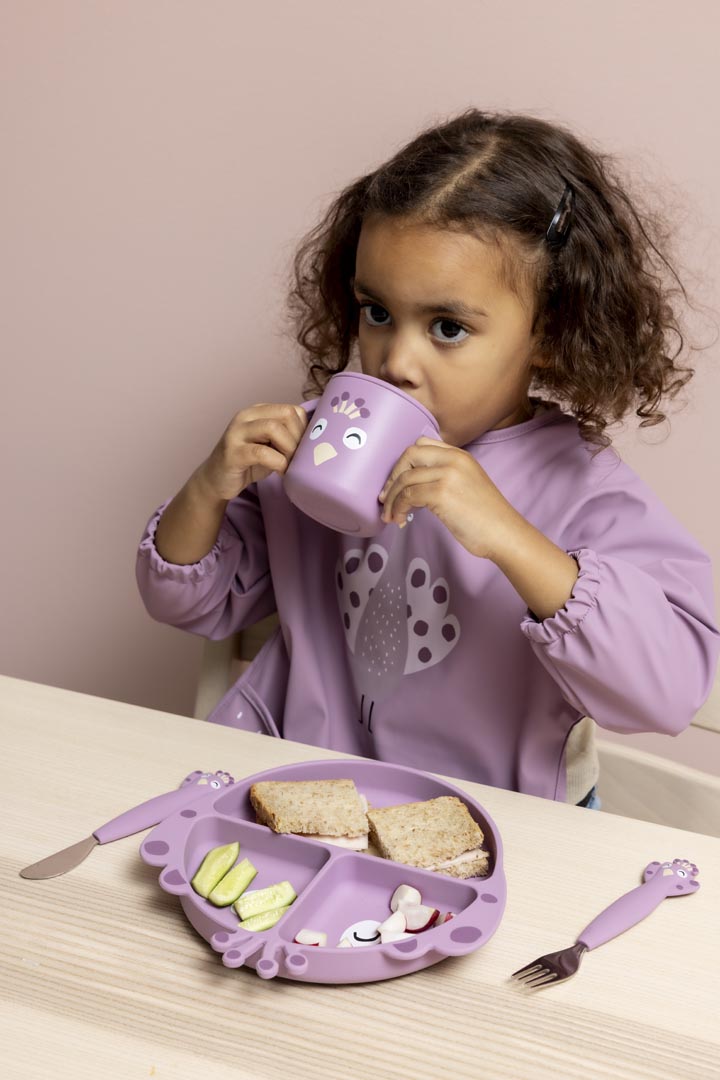 Babero con mangas - Mrs. Peacock